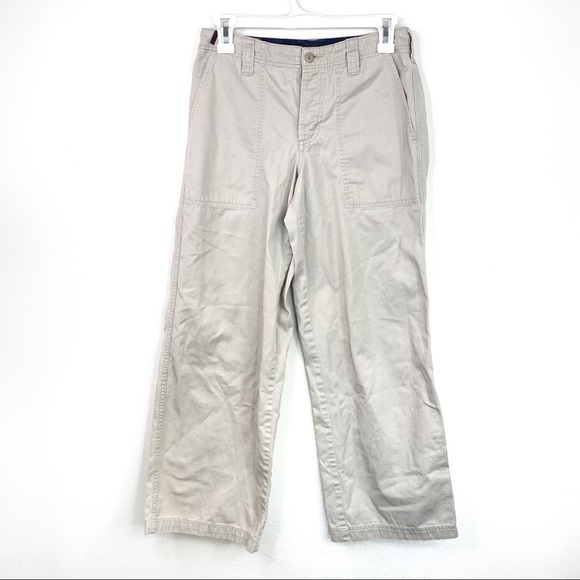 Vtg RALPH Ralph Lauren Chino Khaki Wide Leg Pants - Picture 1 of 6